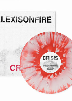 the album cover for Alexisonfire - Crisis - 20th Anniversary [Red / White Splatter]