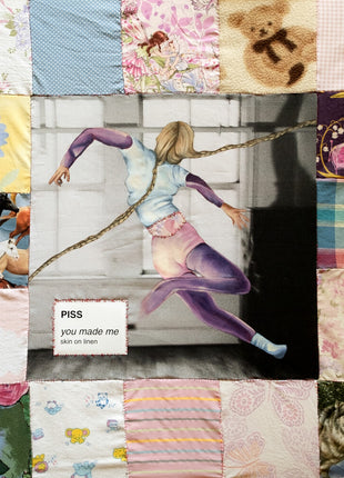 the album cover for Piss - You Made Me / Skin On Linen