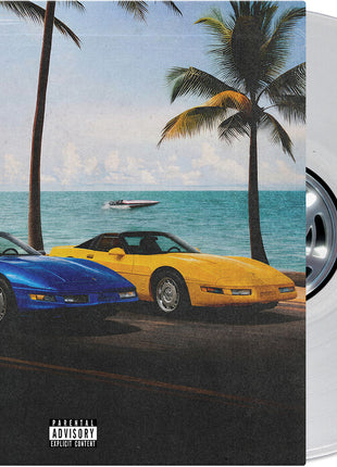 the album cover for Currensy / Wiz Khalifa / Harry Fraud - Roofless Records For Drop Tops [Clear Vinyl] (Slv)