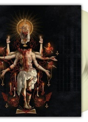 the album cover for Satanic Planet - Dead Deities [Bone White]