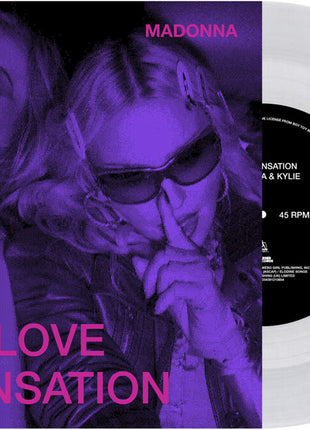 the album cover for Madonna - Love Sensation [Clear]
