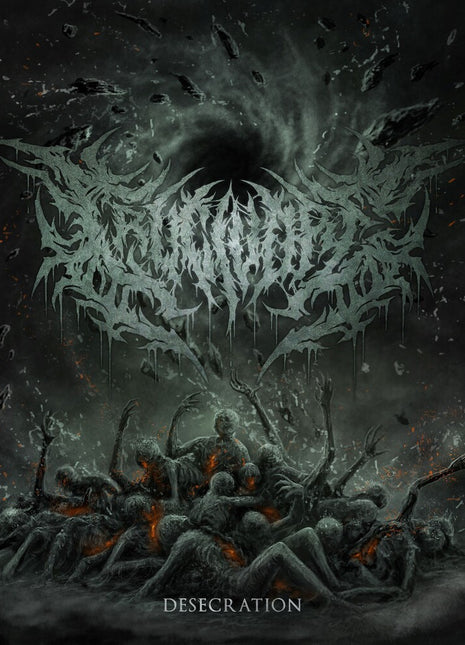 the album cover for Crucivore - Desecration