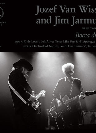 the album cover for Jozef Van Wissem and Jim Jarmusch - Bocca di Lupo and Mouth of the Wolf [Cloudy Clear]