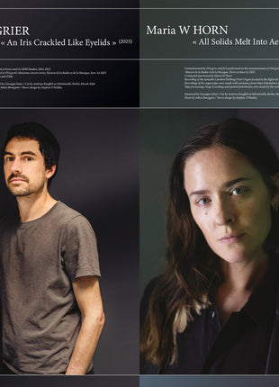 the album cover for Jules Negrier - Iris Crackled Like Eyelids / All Solids Melt Into
