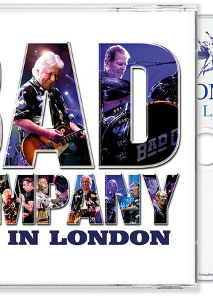 the album cover for Bad Company - Live In London [Jewel Case]