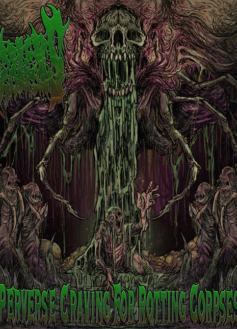 the album cover for Cordyceps Corpse - Perverse Craving For Rotting Corpses