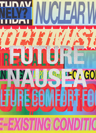 the album cover for Spanish Love Songs - Future Nausea [Indie Exclusive Blue in Purple in Baby Pink]