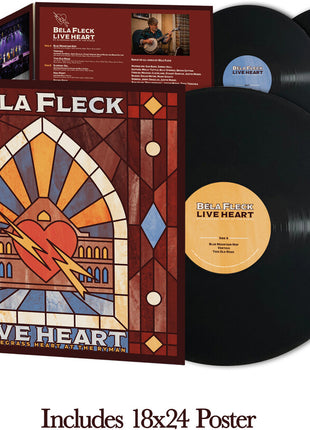 the album cover for Bela Fleck - Live Heart: My Bluegrass Heart at the Ryman