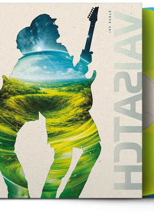 the album cover for Joe Satriani and Steve Vai - The Sea of Emotion [Transparent Neon Yellow & Turquoise]