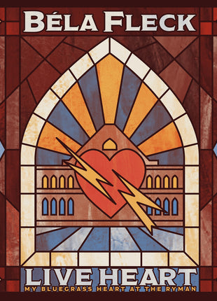 the album cover for Bela Fleck - Live Heart: My Bluegrass Heart at the Ryman