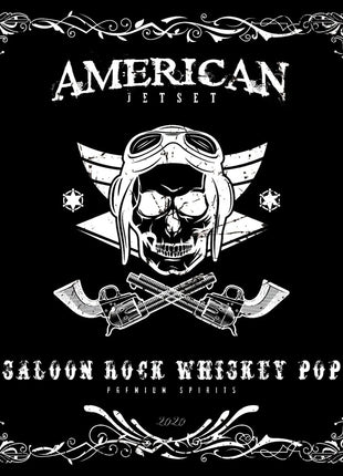 the album cover for American Jetset - Saloon Rock Whiskey Pop