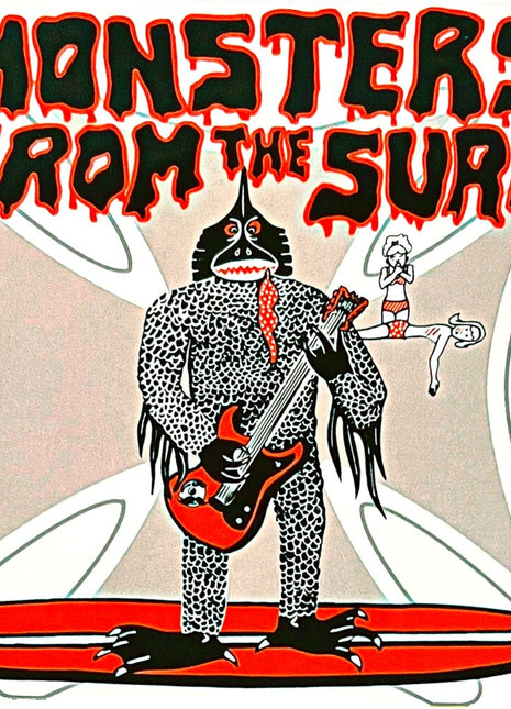 the album cover for Monsters From The Surf - Monsters From The Surf