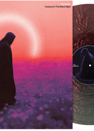 the album cover for Dayseeker - Creature in the Black Night (purple & Black Marble Vinyl)