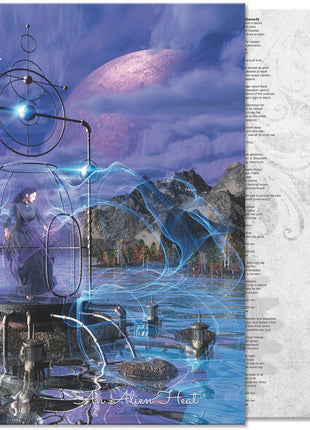 the album cover for Spirits Burning & Michael Moorcock - An Alien Heat [Blue]