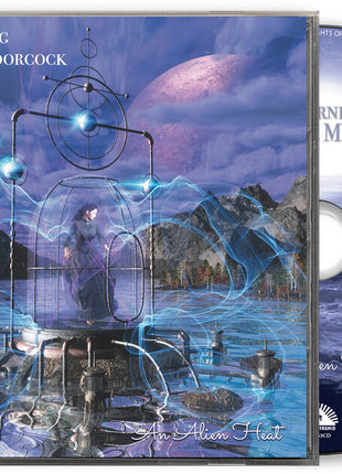 the album cover for Spirits Burning & Michael Moorcock - An Alien Heat