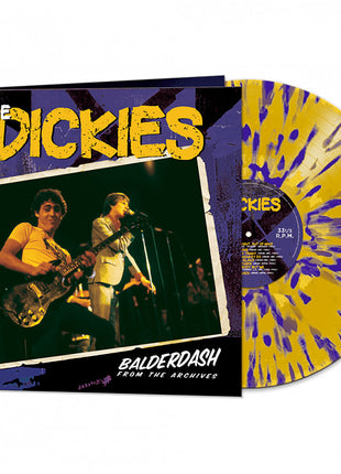 the album cover for The Dickies - Balderdash From The Archives [Yellow &amp; Purple Splatter]