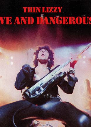 the album cover for Thin Lizzy - Live And Dangerous [Colored Vinyl] (Slv) (Aniv)