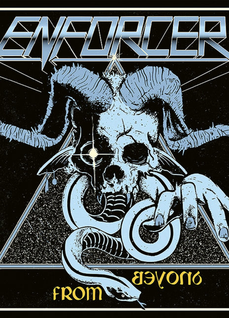 the album cover for Enforcer - From Beyond (Blk) (Blue) [Colored Vinyl] [Limited Edition] (Spla)