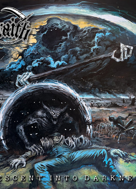 the album cover for Wraith - Descent Into Darkness