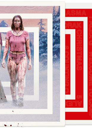 the album cover for Various Artists - Teenage Sex and Death at Camp Miasma (Soundtrack Score Selections) [Neon Pink]