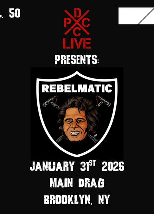 the album cover for Rebelmatic - Dcxpc Live Vol 50