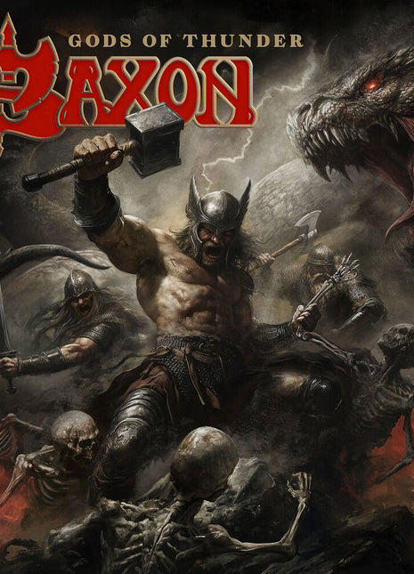 the album cover for Saxon - Gods Of Thunder