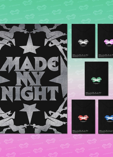 the album cover for LE SSERAFIM - Made My Night [Compact Ver]