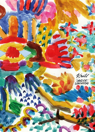 the album cover for Krill - Secret Language - Yellow-In-Clear [Clear Vinyl] (Ylw)