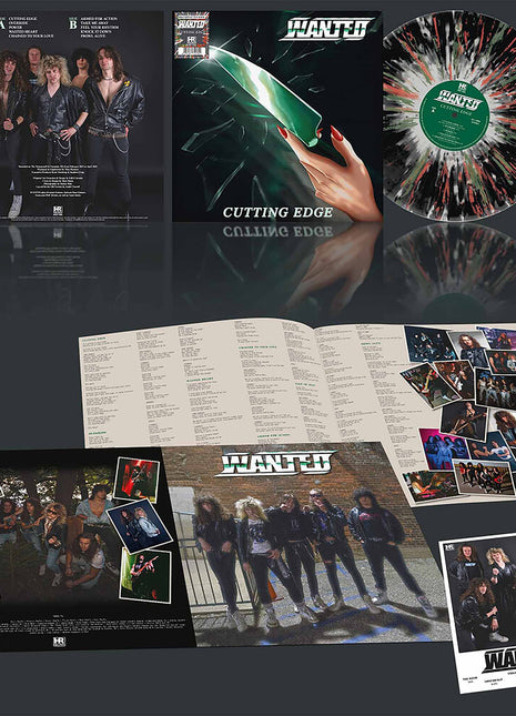 the album cover for Wanted - Cutting Edge [Colored Vinyl]