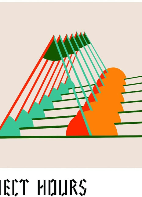 the album cover for Object Hours - Solved By Walking - Opaque Orange [Colored Vinyl] (Org)