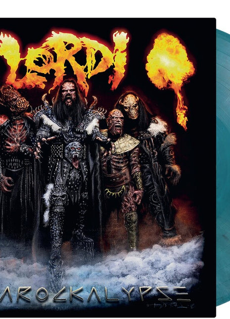 the album cover for Lordi - Arockalypse (Blk) (Blue) [Colored Vinyl] [Limited Edition] [180 Gram] (Wht)