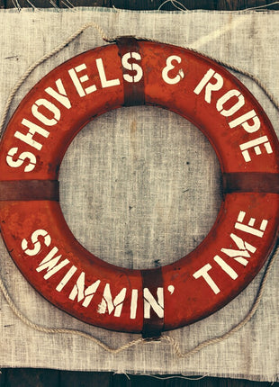 the album cover for Shovels & Rope - Swimmin' Time [Colored Vinyl] [Limited Edition] (Red)
