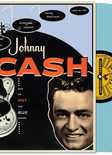 the album cover for Johnny Cash - With His Hot & Blue Guitar (Remastered 2022)