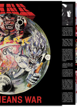 the album cover for Tank - This Means War - [Clear / Red Splatter]
