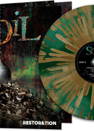 the album cover for Soil - Restoration [Gold / Green Splatter]