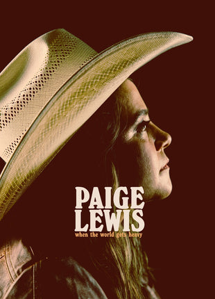 the album cover for Paige Lewis - When The World Gets Heavy