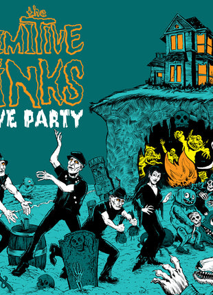 the album cover for Primitive Finks - Cave Party (orange Vinyl)
