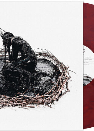 the album cover for Entheos - Empty on the Inside [Red & Black Marbled]