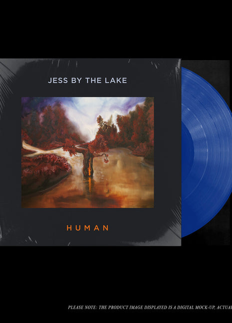 the album cover for Jess By The Lake - Human (Blue) [Clear Vinyl]
