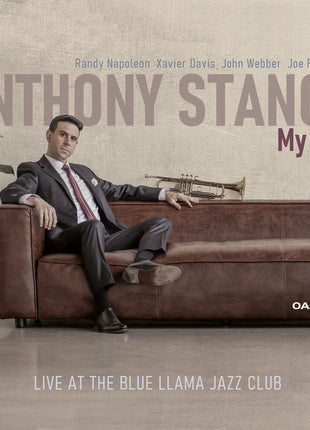 the album cover for Anthony Stanco - My Way: Live At The Blue Llama Jazz Club
