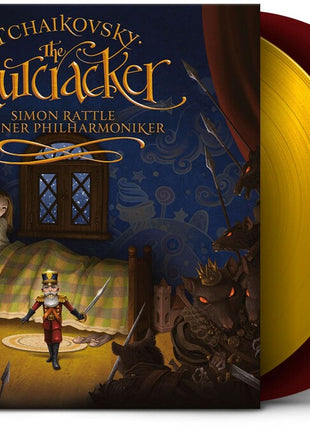 the album cover for Simon Rattle - Tchaikovsky: The Nutcracker - Red & Gold
