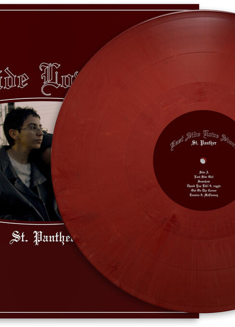 the album cover for St. Panther - East Side Love Story [Colored Vinyl] (Maro) (Red)