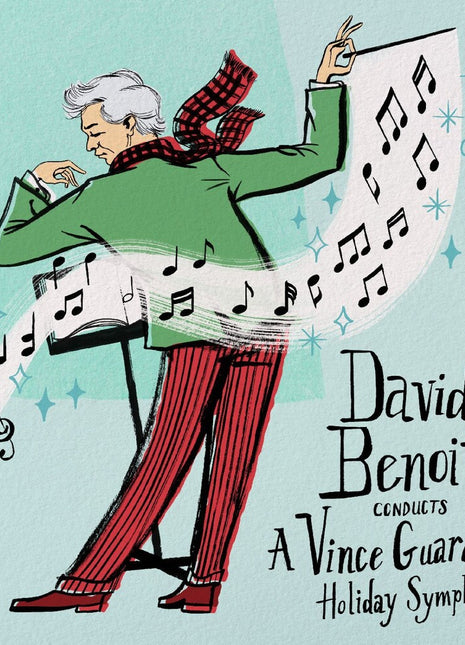 the album cover for David Benoit - David Benoit Conducts A Vince Guaraldi Holiday Symphony