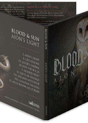 the album cover for Blood & Sun - Aion's Light