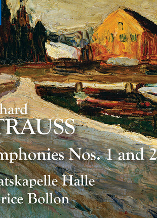 the album cover for Staatskapelle Halle - R. Strauss: Syms Nos. 1 & 2