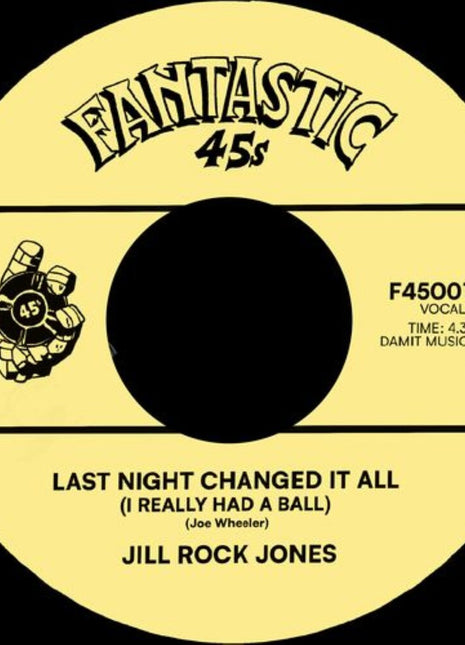 the album cover for Jill Rock Jones - Last Night Changed It All