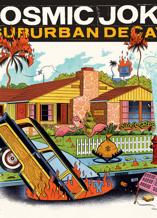 the album cover for Cosmic Joke - Suburban Decay [Colored Vinyl]