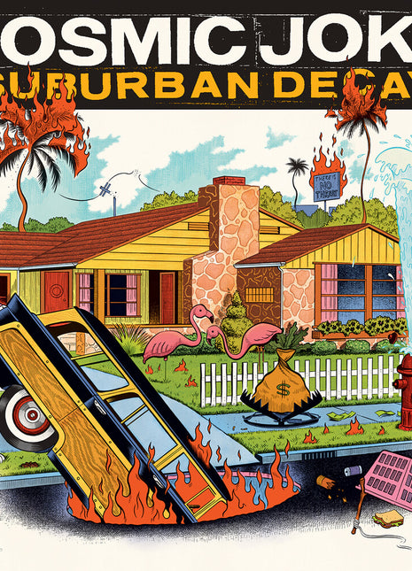 the album cover for Cosmic Joke - Suburban Decay [Colored Vinyl]