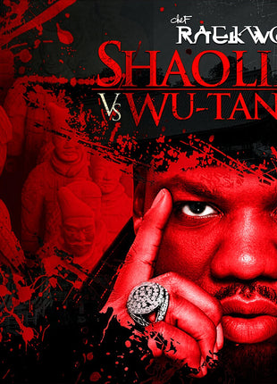 the album cover for Raekwon - Shaolin Vs. Wu Tang - 15th Anniversary [Indie Exclusive] (Red)