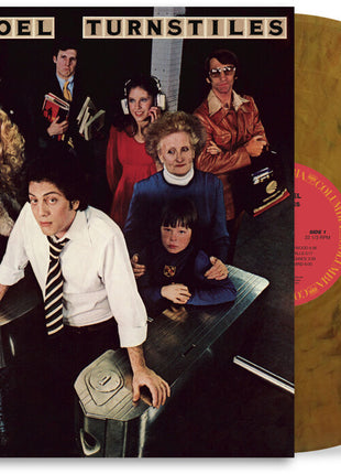 the album cover for Billy Joel - Turnstiles - [D2C / Indie Exclusive Subway Token Gold]